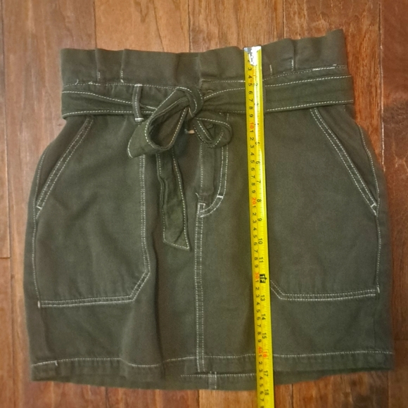 Free People Paperbag Waist Army Green Utility Cargo - Picture 4 of 6